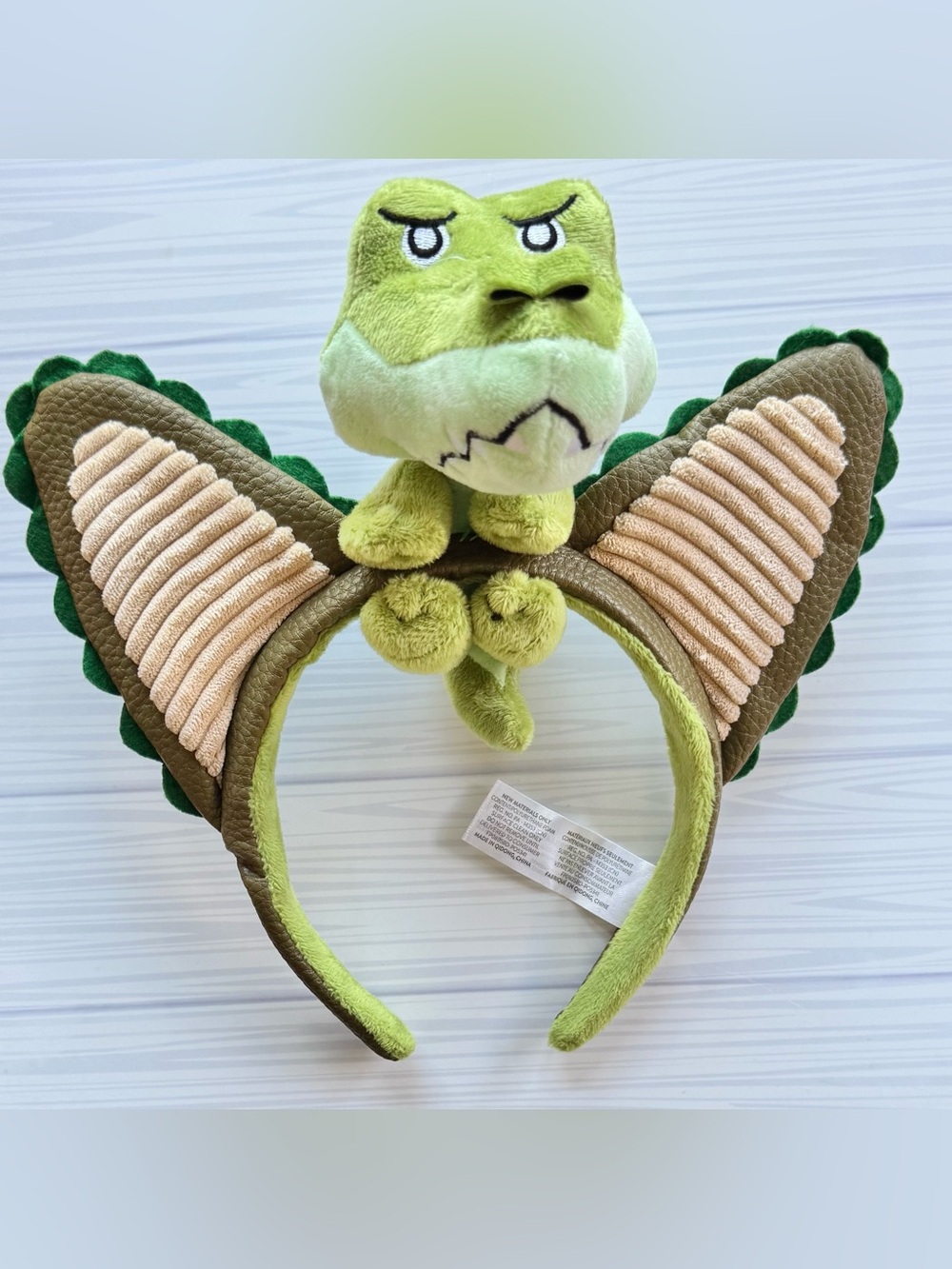 Great Wolf Lodge Green Alligator Crocodile Plush Ears Headband